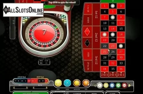 Game Screen. European Roulette (Oryx) from Oryx