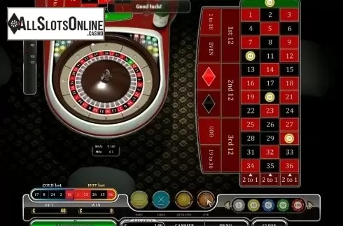 Game Screen. European Roulette (Oryx) from Oryx