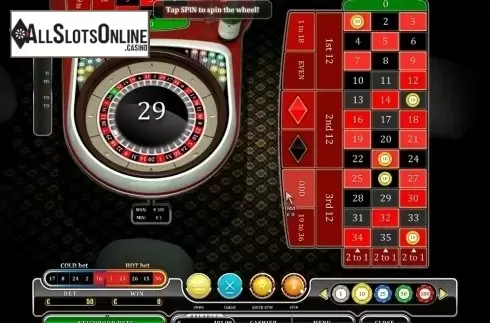 Game Screen. European Roulette (Oryx) from Oryx