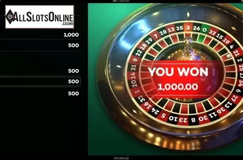 Win Screen 2. European Roulette (Spearhead Studios) from Spearhead Studios