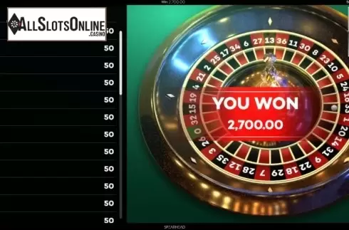 Win Screen 4. European Roulette (Spearhead Studios) from Spearhead Studios
