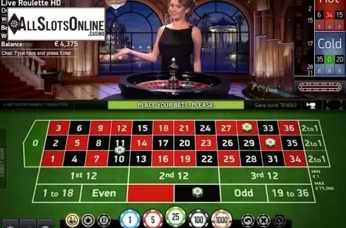 Game Screen. European VIP Roulette Live Casino (NetEnt) from NetEnt