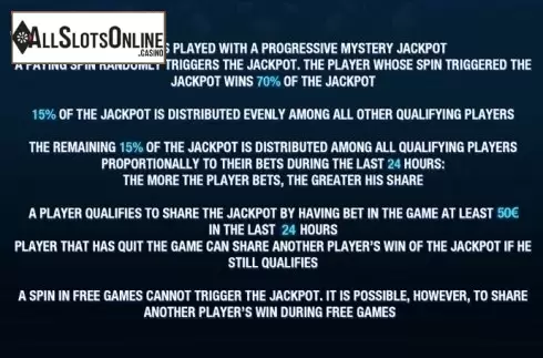 Paytable 3. Everybody's Jackpot from Playtech