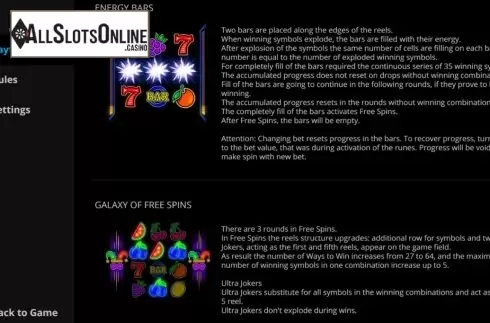 Features. Exploding Fruits from Evoplay Entertainment