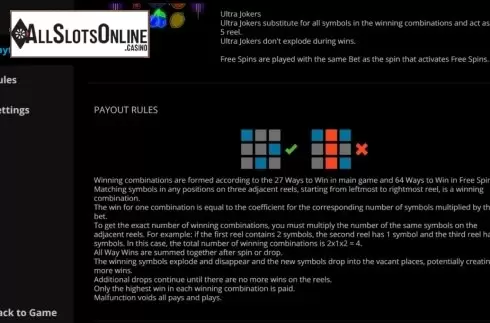 Rules. Exploding Fruits from Evoplay Entertainment