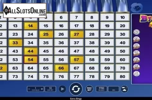 Game Screen 1. Extra Bingo (Wazdan) from Wazdan