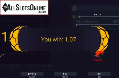 Win screen 3. Football Manager from Evoplay Entertainment