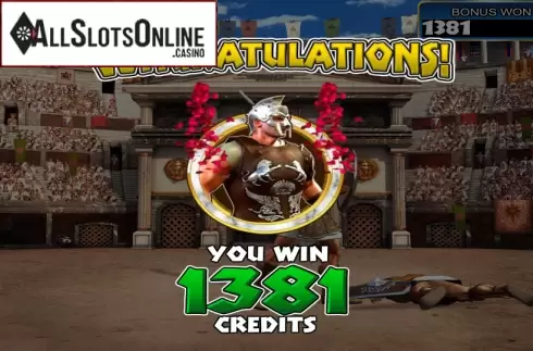 Win presentation. Gladiator (Betsoft) from Betsoft
