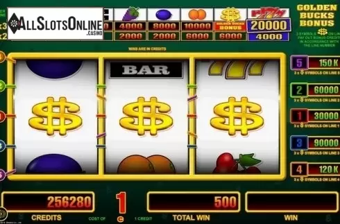 Reel Screen 4. Golden Bucks from Belatra Games