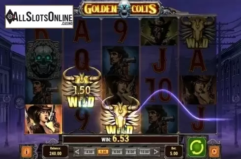 Wild win screen. Golden Colts from Play'n Go