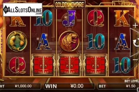 Reel screen. Golden Empire from Iconic Gaming