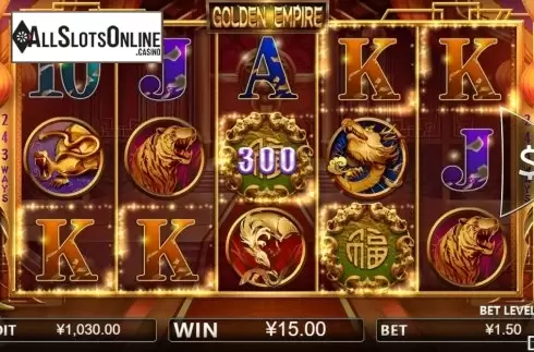 Win screen 2. Golden Empire from Iconic Gaming