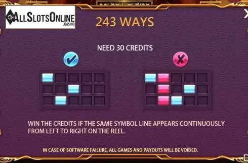 Paytable screen 3. Golden Empire from Iconic Gaming