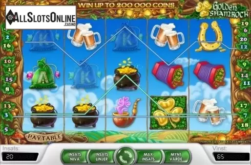 Screen3. Golden Shamrock from NetEnt