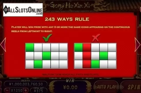 Lines. Gong He Xin Xi from CQ9Gaming