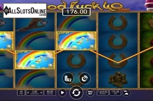Win Screen. Good Luck 40 from Wazdan