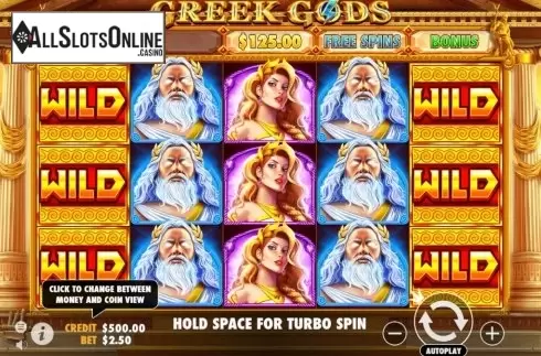 Reel Screen. Greek Gods (Pragmatic Play) from Pragmatic Play