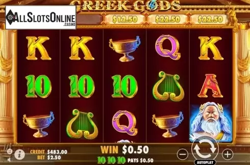 Win Screen 2. Greek Gods (Pragmatic Play) from Pragmatic Play