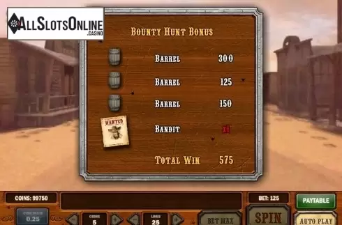 Bonus game. Gunslinger (Play'n Go) from Play'n Go