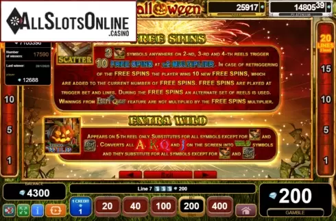 Features 1. Halloween Egypt Quest from EGT