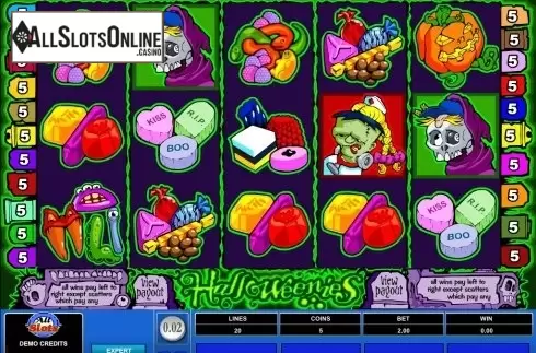 Screen4. Halloweenies from Microgaming