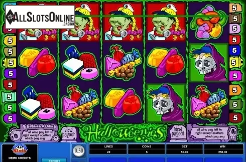Screen6. Halloweenies from Microgaming