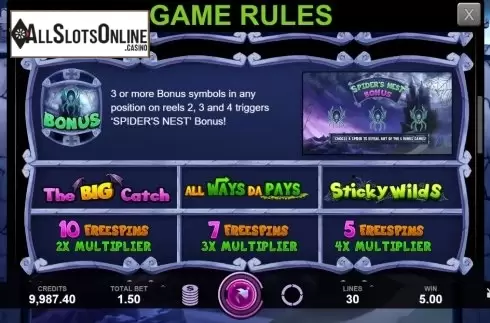 Bonuses. Hallowinner from Caleta Gaming