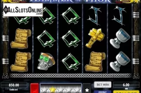 Double Up screen. Hammer Of Thor from Tom Horn Gaming