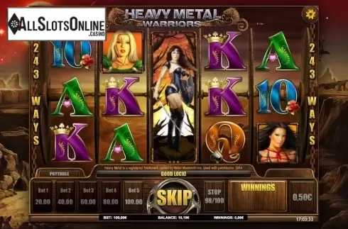 Extended wild. Heavy Metal Warriors from iSoftBet