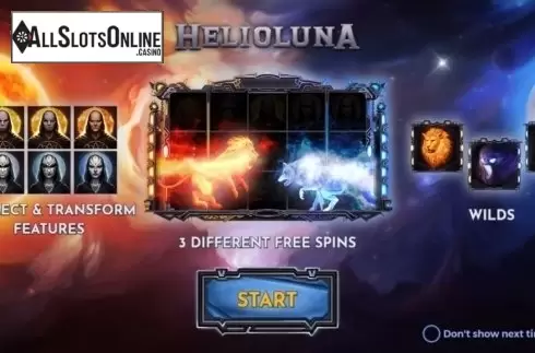 Start Screen. Helio Luna from Spinmatic