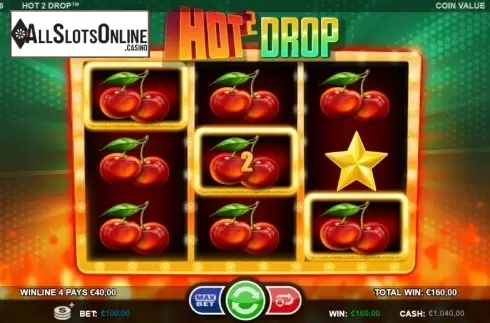 Win screen 4. Hot 2 Drop from Betsson Group