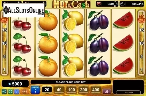 Screen3. Hot & Cash from EGT