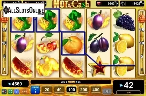 Screen5. Hot & Cash from EGT