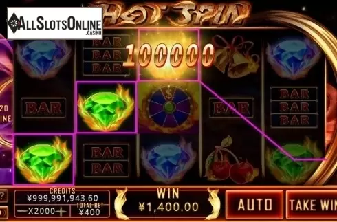 Win Screen. Hot Spins (CQ9Gaming) from CQ9Gaming