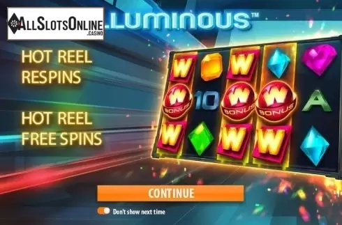 Game features. Illuminous from Quickspin