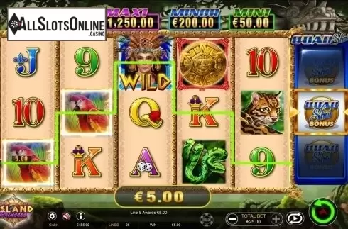 Win. Island Princess Quad Shot from Ainsworth