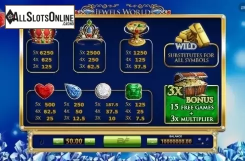 Screen2. Jewels World from BF games