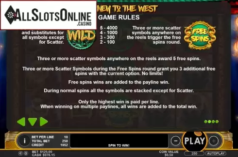 Paytable 2. Journey to the West (Pragmatic Play) from Pragmatic Play