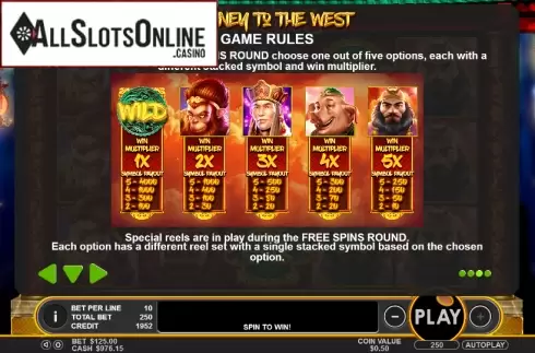 Paytable 3. Journey to the West (Pragmatic Play) from Pragmatic Play