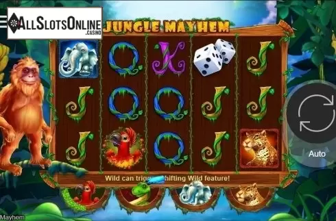 Reel Screen. Jungle Mayhem from bet365 Software