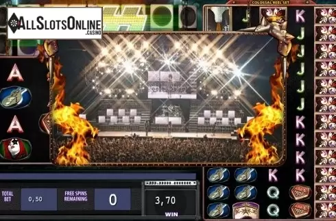 Bonus Game screen. KISS: Shout it Out Loud! from WMS