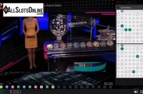 Game Screen. Keno Live Casino (Ezugi) from Ezugi