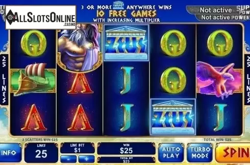 Win Screen 2. Age of the Gods King of Olympus from Playtech