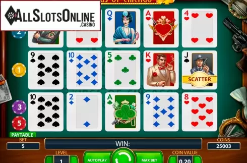 Game Workflow screen 2. Kings of Chicago from NetEnt