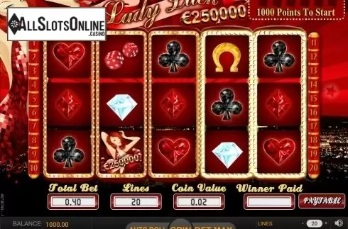 Game Workflow screen. Lady Luck (SkillOnNet) from SkillOnNet