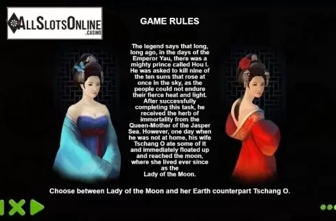 Paytable 3. Lady of the Moon from Pragmatic Play