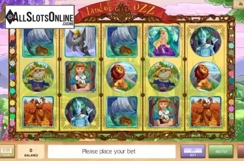 Reel Screen. Land of Ozz from InBet Games