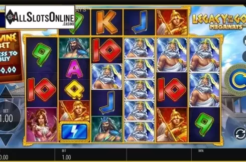 Reel Screen. Legacy Of The Gods Megaways from Blueprint