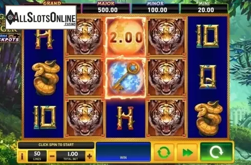 Reel Screen. Legacy of the Tiger from Playtech Origins