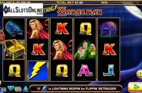 Game Workflow screen . Lightning Horseman from Lightning Box